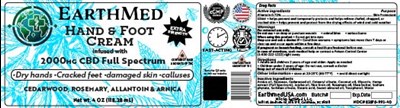 Earthmed Fs Hand And Foot Cream Label (Earthmed Fs Hand And Foot Cream)